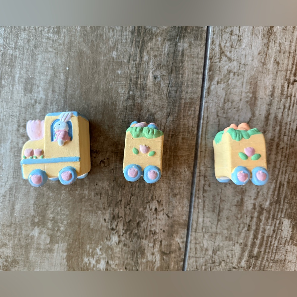 Vintage Easter Train Salt and Pepper Set